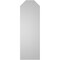 Ekena Millwork Octagonal Top Surface Mount PVC Gable Vent w/ 3-1/2"W x 1"P Standard Frame, 12"W x 36"H GVPOT12X3601SN - alternate 4